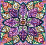 Mandala colori par Emilie, Qubec (02/2006)