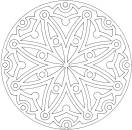 "Primo01" in "Premiers mandalas", env. 4h de dessin (10/2002)